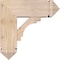 Ekena Millwork Merced Arts and Crafts Smooth Bracket w/ Offset Brace, Douglas Fir, 7 1/2"W x 20"D x 20"H BKT0806X20X20MRC03SDF - alternate 2